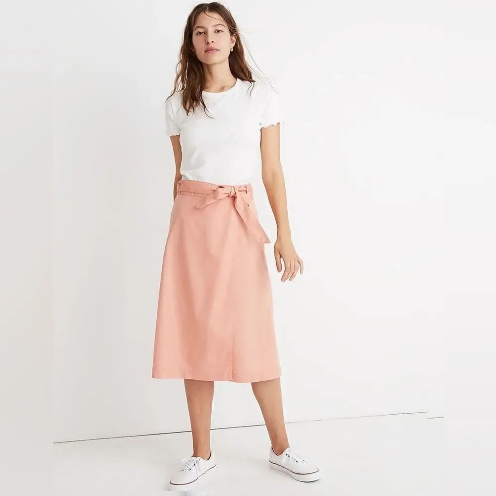 Madewell Belted MIDI Skirt